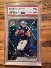 2020 Panini MOSAIC JACOB EASON GENESIS # 236   PSA 10 # 56376515