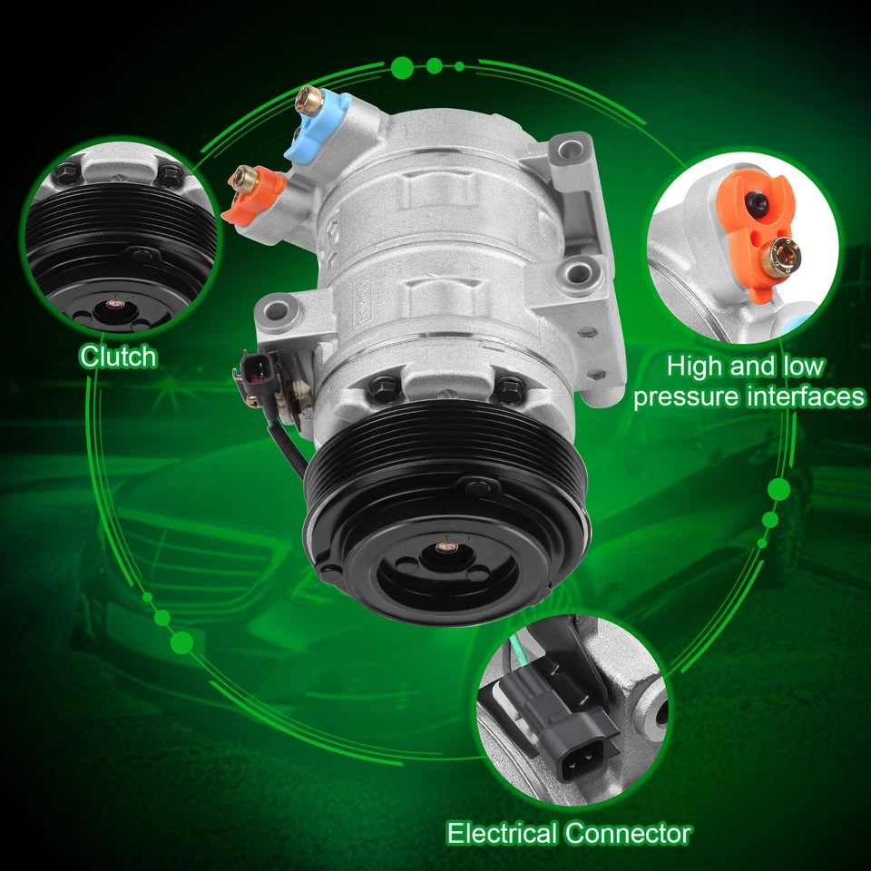 AC A/C Compressor Fits 2009 2010 2011 Ford Escape For Mazda Mercury Mariner - Image 3 of 4