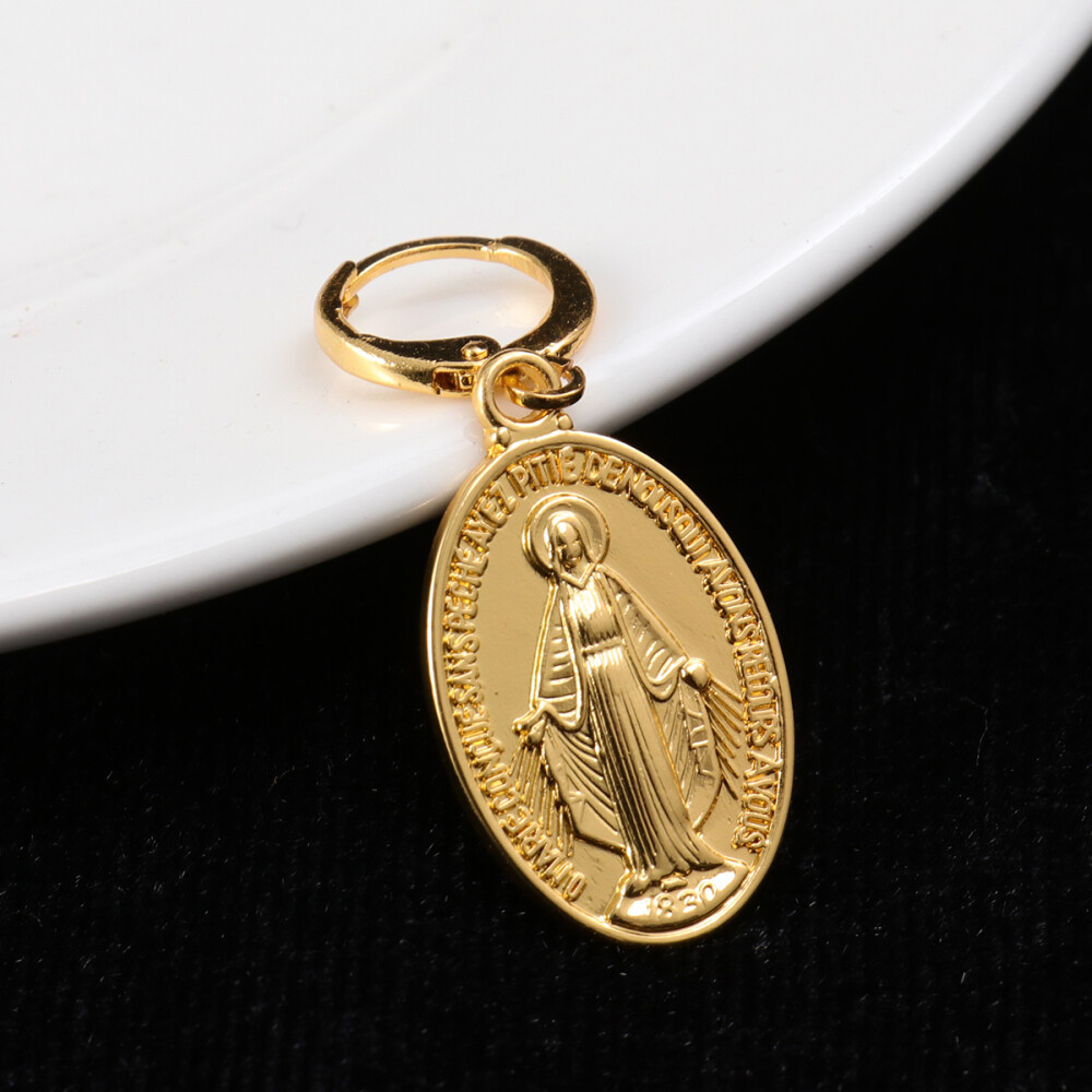 Handgefertigte Ohrringe – Verzerrte Tropfen Aus Kunstleder Mit Bunten Mustern, 925 Silber Stecker (Vintage Damen Schmuck)