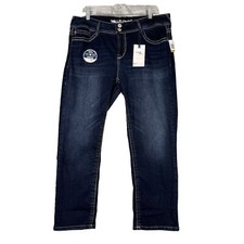 Wallflower Jeans Women 17 33 Blue Luxurious Curvy Fit Dark Wash Casual Everyday