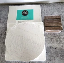 Chalk Couture Set of Simple Shapes - 2 each Round, Square & Rectangle w 2 Bases*