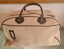 INVICTA vintage, borsa tessuto e pelle, bag, cm 49x41x16 cm