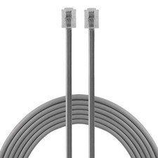 Telephone Line Cord 15 Feet Cord Modular Jack Ends Works for Modem or Fax Ma...