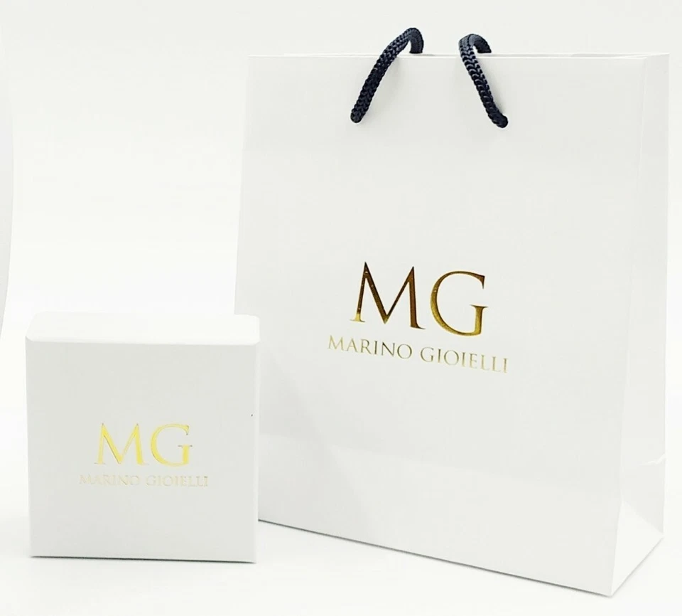 COLLANA CAMPANELLA FULL ZIRCONATA BIANCO IN ARGENTO 925 RODIATO IN ORO 18KT - Immagine 3 di 3