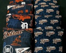 DETROIT TIGERS PENNETS FLAGS 8 CORNHOLE BEAN BAGS ACA Regulation Game Toss