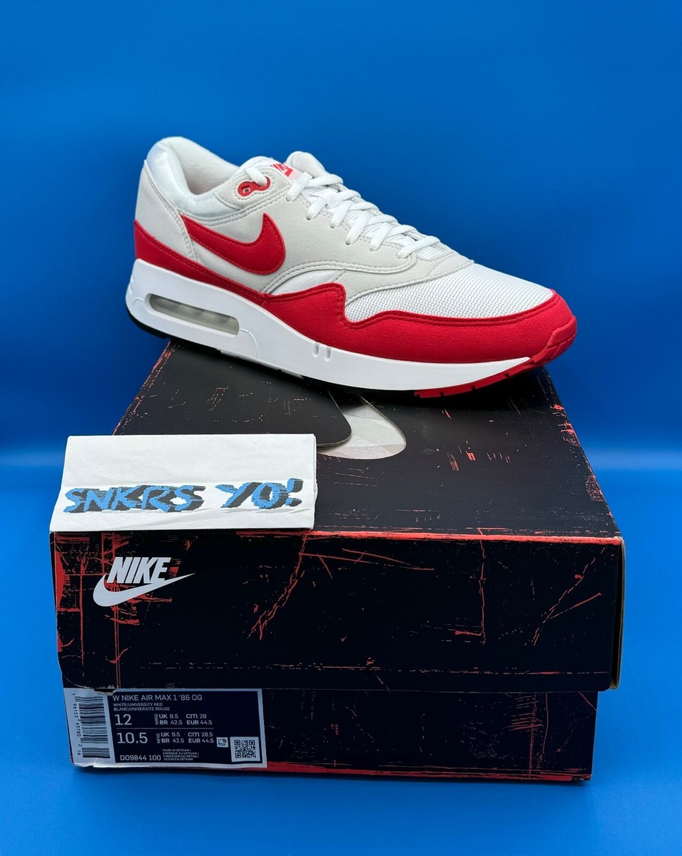 即発★希少!大人気★NIKE★W NIKE AIR MAX 1 '86 OG★DO9844 100 Nike Air Max 1 '86 OG Big Bubble Sport Red (DO9844-100) Size