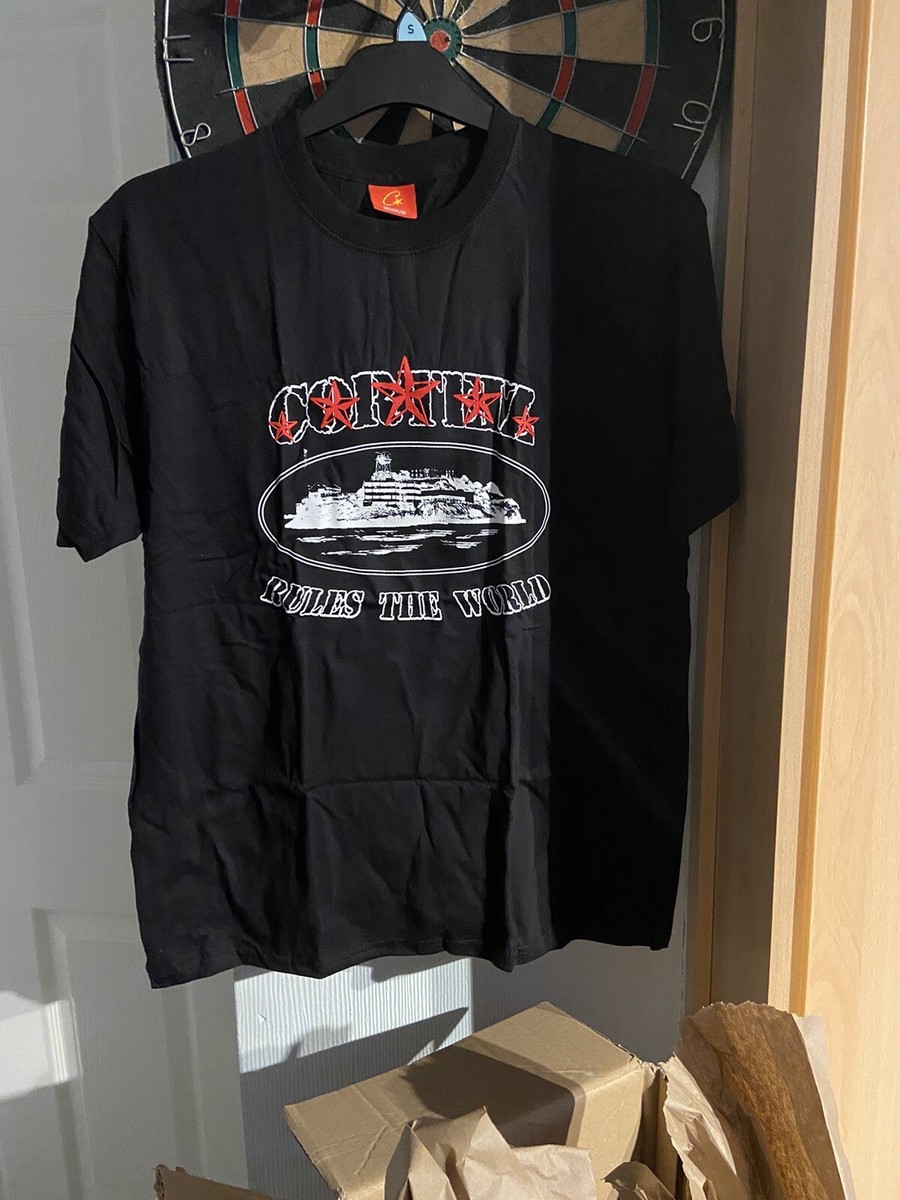 Corteiz 5 Star T-shirt - Black/White/Red - Size Medium | eBay