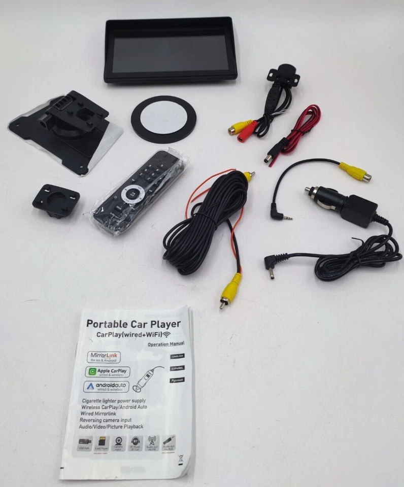 Car Play Autoradio Touchscreen Bluetooth 7 Zo Apple CarPlay Android Auto Hikity - Bild 2 von 4