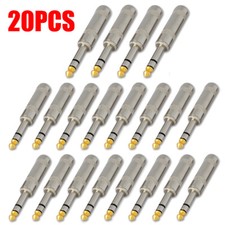 20Pcs 1/4 Stereo TRS Heavy Duty Male Audio Speaker Guitar Cable Connector Plug
