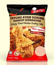 1KG Bon Chef | Crispy Fried Chicken Coating Mix 1KG Hot & Spicy