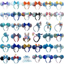 Selected DisneyPark Blue Headband Minne Mouse Ears Rare Resort US Ship Ear