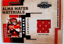 2004 PLAYOFF HONORS ALMA MATER MATERIALS CARSON PALMER USC GU JERSEY RC