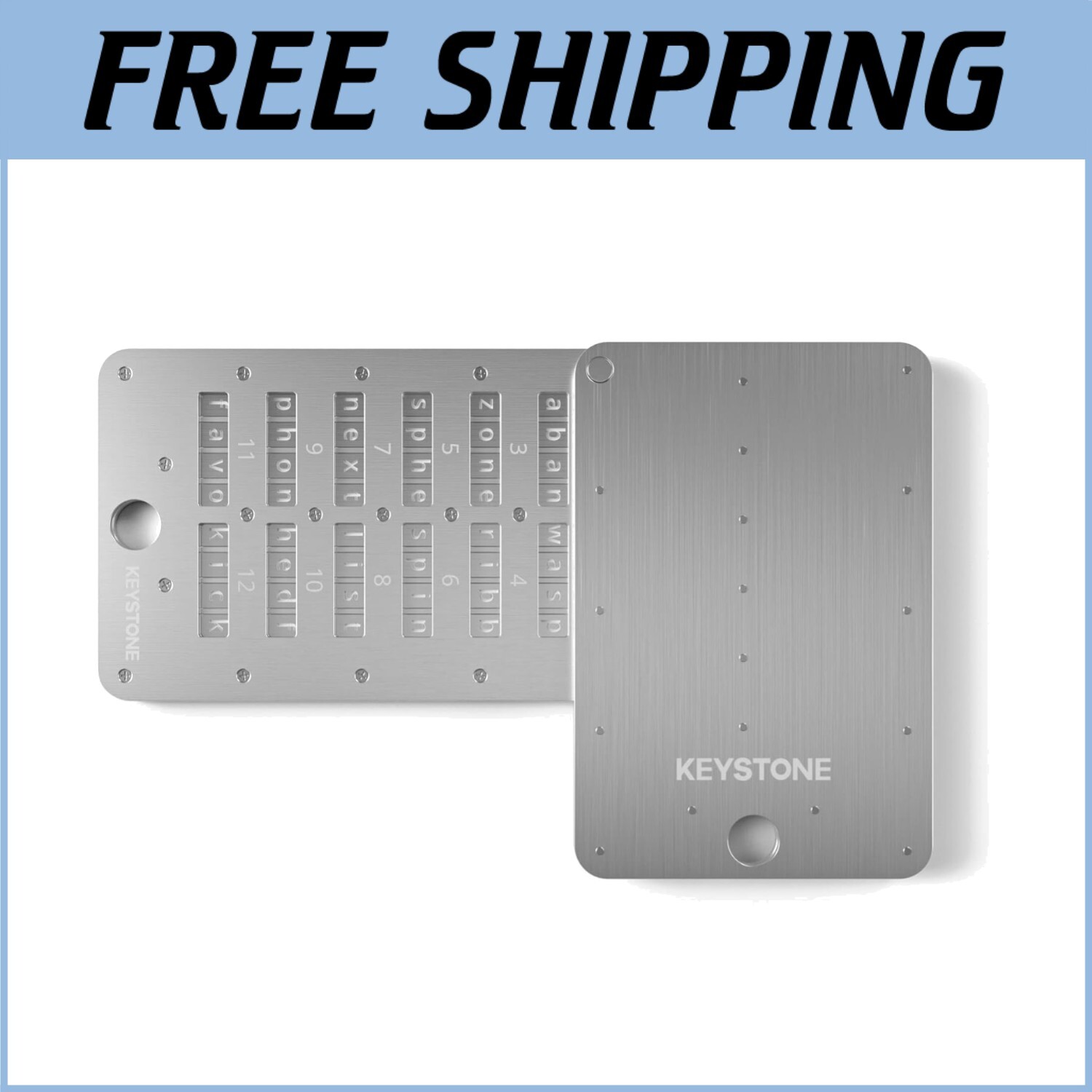 Fireproof 24-Word Cryptocurrency Seed Phrase Storage - Portable Tablet Plus  | eBay