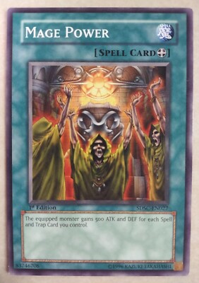 mage power yugioh card Unlimited Edition Rare CP06-EN011 LP/NM TRADING CARD GAME Mage Power - Dark Beginning