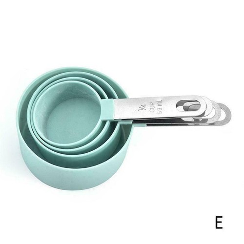 Measuring Cups and Spoons 4pcs Set Steel Baking Tool Kitchen AU L8A2 - Picture 16 of 16