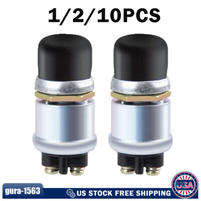Push Button Momentary Starter 50A Ignition Switch On-Off SPST 12V DC For marine