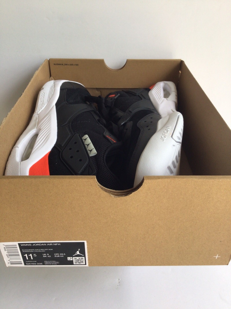 W Nike Jordan Air NFH Black/White/Chile Red-Off Noir Sz.W  display picture 1