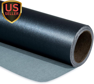 Black Matte Wrapping Paper - Mini Roll - Solid Color Pearly Lustre Paper Perfect