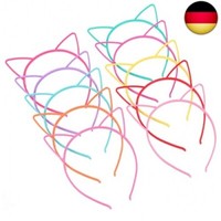 Haarreif Katzenohren 10 StüCk Plastik Katze Ohr Stirnband Hairband FüR Geburtsta