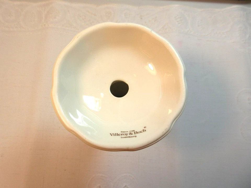 Villeroy & Boch RIVIERA *1 Candelabro* 4 7/8" Porcelana Luxemburgo Foto 4 de 4