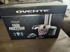 Ovente Mini Electric Food Processor Smoothies, Vegetables, Salad 1.5 Cup PF1006B