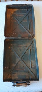 Original WW2 Empty Metal German 8cm Mortar Ammunition Ammo Box