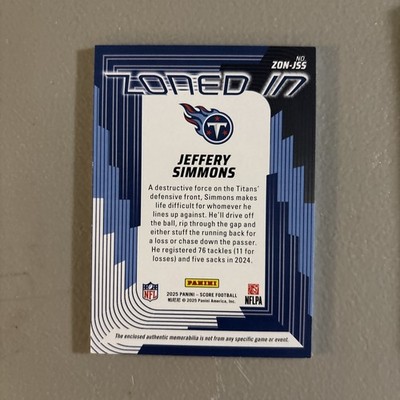 JEFFERY SIMMONS 2025 SCORE ZONED IN # ZON-JSS | eBay