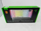 New Sealed Razer Blackwidow V4 75% RGB Mechanical Gaming Keyboard Phantom White