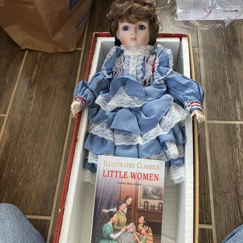 GORHAM Little Women Jo  Musical 18" Doll, Limited Edition #8672A Original Box 