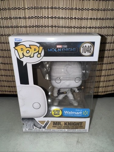 Funko Pop! Marvel Studios Moon Knight Mr. Knight #1048 Walmart Glow Figure