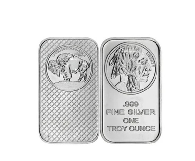 #ad 1 Troy oz Buffalo .999 Fine Silver Bar Sealed $41.67