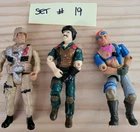 Lot O 3  G.I.Joe Figures *missing Accesories* SET #19