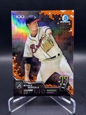 2019 Bowman - Bowman Scouts' Top 100 Mike Soroka #BTP-22 Orange Refractor /25