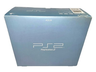 PS2 Aqua Blue Console Boxed set Playstation2 NTSC-J Japan CIB