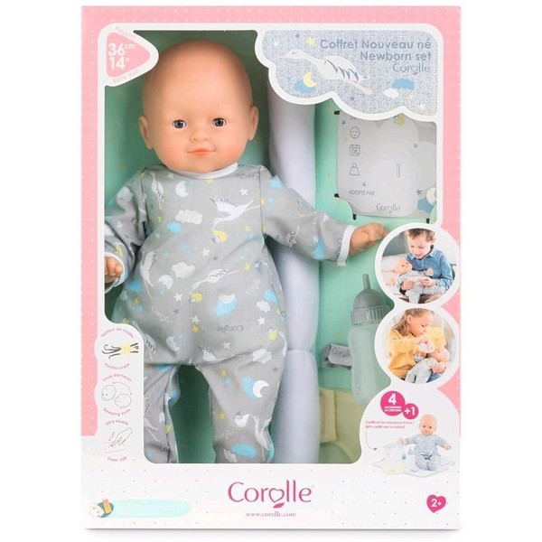 Simba Corolle Mein Neugeborenen Set, WeichköRperpuppe Mit Schlafaugen 900013028-image