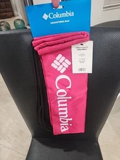 Columbia Pink Drawstring Bag – Lightweight Gym Pack – Unisex Sports Gear - NEW!