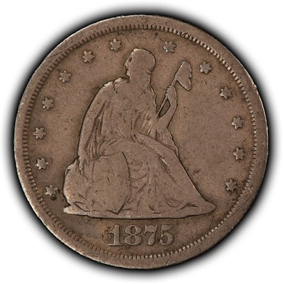 1875-S 20c Twenty Cent Piece - Fine - SKU-Y6654