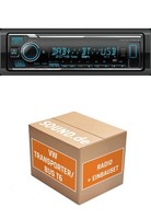 Autoradio Einbaupaket Kenwood KMM BT508DAB Passend FüR VW T6 + Lenkradfernbedien