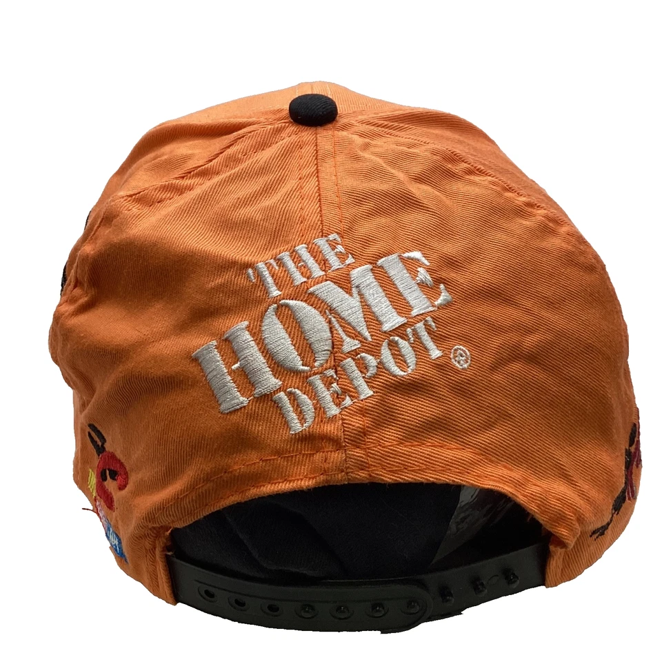 De colección Tony Stewart Home Depot Chase Snapback Sombrero Y2k Nascar Carreras A Cuadros Foto 3 de 4
