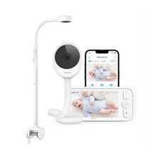 netvue Peekababy Wi-Fi Baby Monitor w/ Camera, Night Vision, 2-Way Audio, Alexa