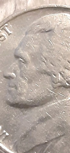 1985-P Jefferson Nickel Rare Off Lined High P Repunched Mint Mark Error Coin - Picture 8 of 20