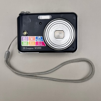 GE W1000 Digital Camera Black 10.1MP 3x Optical Zoom Compact Point and Shoot