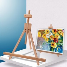 Painting Easel, Folding Wooden Tabletop Easel Stand Holds Highest to 22" Canv...