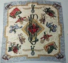 Vintage Silk Scarf. Silk scarf. Used. 100 silk. 90cm 90cm
