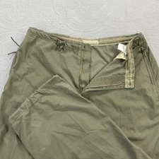 Schott Bros Pants Mens 38 Green Vent Pant PU Ripstop Drawstring Hiking Outdoor