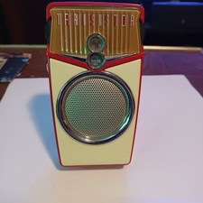 Vintage Beach Boys Transistor AM/FM Radio 60s Style Retro