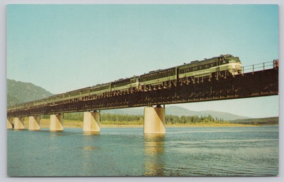#ad #ad Postcard Northern Pacific North Coast Limited Noxon Bridge Missoula Montana $6.25