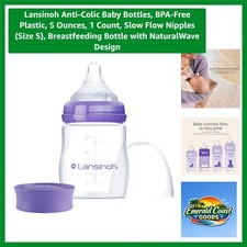 Clinically Proven Anti-Colic Baby Bottle - 5 Oz BPA-Free with NaturalWave Nipple