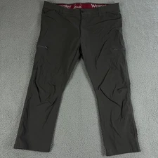 Wrangler Pants Mens 44x30 Gray All Terrain Gear Cargo Utility ATG Hiking Outdoor