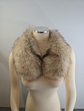 Real Blue Fox Fur Collar Scarf 27 Inches